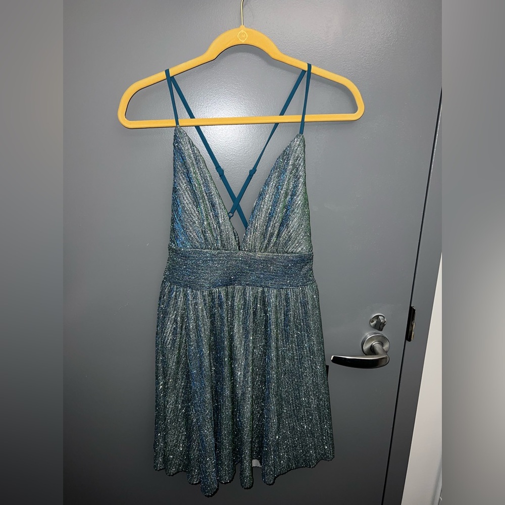 Lulu’s Blue Sparkle Semi-formal dress